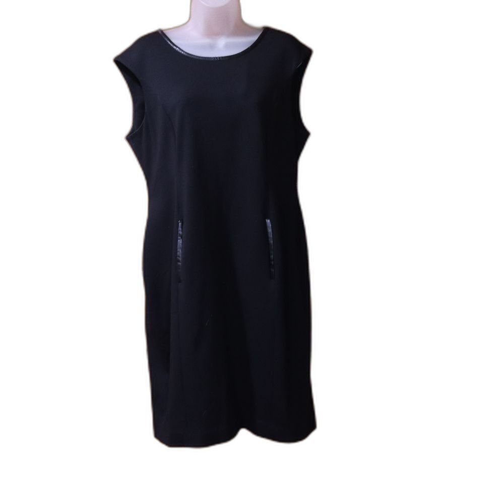 Calvin Klein Black Sleeveless Sheath Mini Dress 12